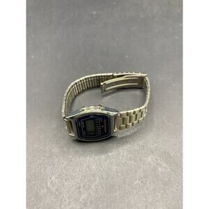 Vintage Ambassador Alarm Digital LCD Watch 100% Stainless Steel Size 6 1/4"